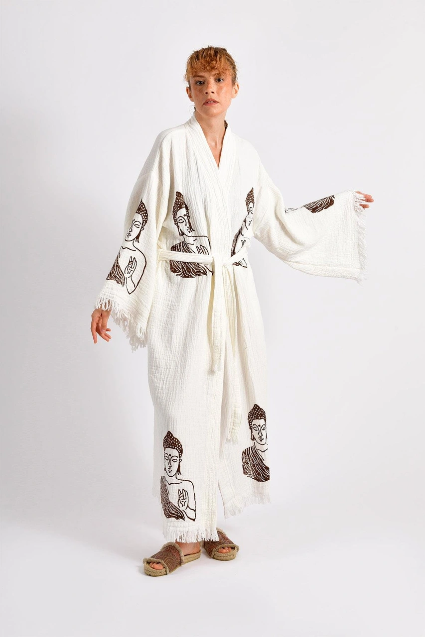 Brandsmithshop Naturel Serenity Buddha Kimono Çok Renkli