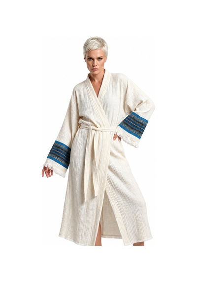 Brandsmiths Natural Symbol Nomad Kimono - Mavi Ton