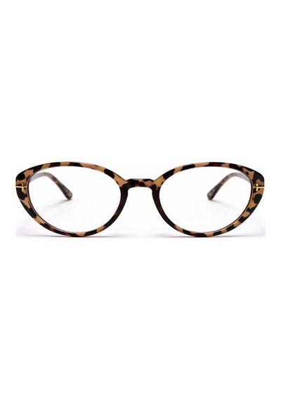 Alderon Leopar Desenli Vintage Retro Gözlük İki Renk