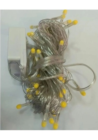 10m 100 Led Damla Uçlu Led Işık Beyaz Işık Şeffaf Kablo Çok Renkli