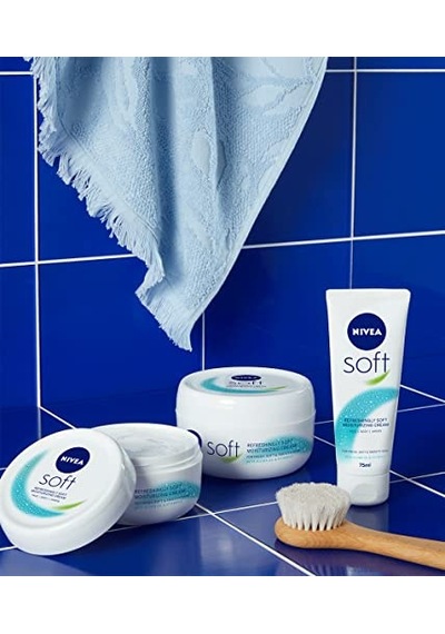 Soft Krem, 200 Ml, Nemlendirici Bakım Kremi, Yüz, Vücut, El, Jojoba Yağı Ve E Vitamini İle Cilt Bakımı, Anında E