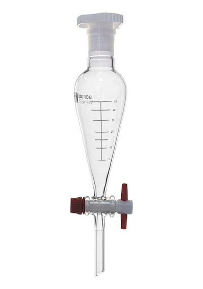 Borox Cam Ayırma Hunisi 50 Ml - Konik Tip