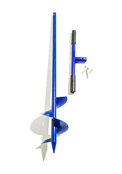 Toprak Burgusu Direk Dikme Aleti Montaj Kollu 15 CM Çap 101 CM Boy