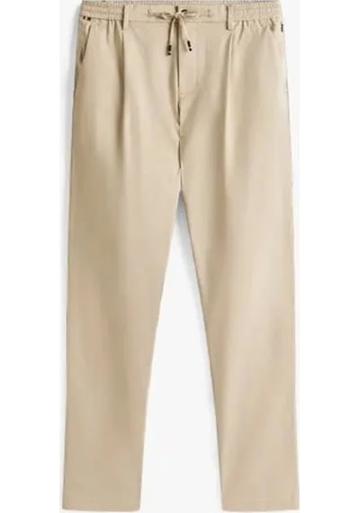 Tommy Hilfiger Erkek Harlem Tech Twill Beyaz Pantolon Mw0mw39702rbt Beyaz