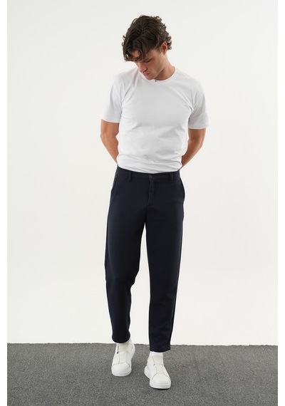 Redline Arden Kışlık Kalın Slim Fit Kemerli Erkek Pantolon Lacivert