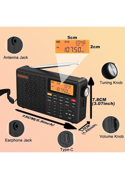 Xhdata D109WB Taşınabilir Radyo