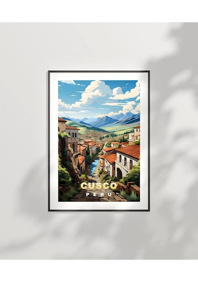 Çerçevesiz Poster And Dağlarının Kalbinde Cusco