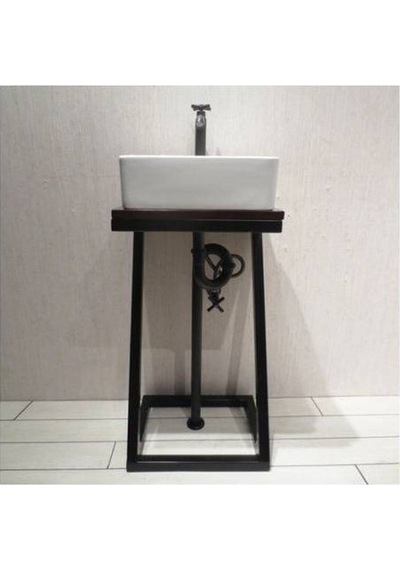 Lavabo Altlığı Lavabo Dolabı Metal Ayaklı Evye Çok Renkli