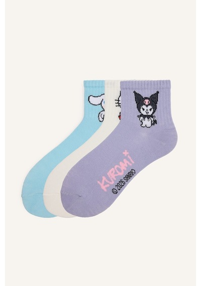 Defacto Hello Kitty And Friends 3lü Pamuklu Karakter Desenli Çorap Kız Çocuk I5346a8nskr1 Çok Renkli-kr1