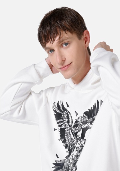 Colin's Colins Regular Fit Erkek Beyaz Sweatshirt Cl1067471 Q1.v1 Ofw Beyaz