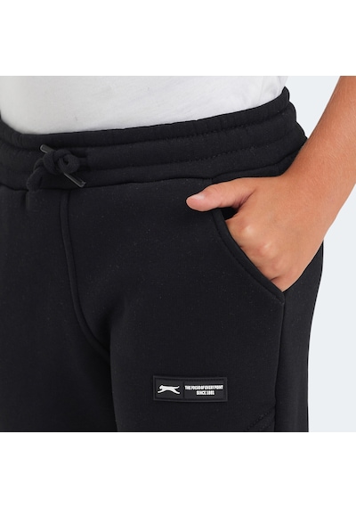 Slazenger LAVRA Çocuk Cepli Siyah Eşofman Altı