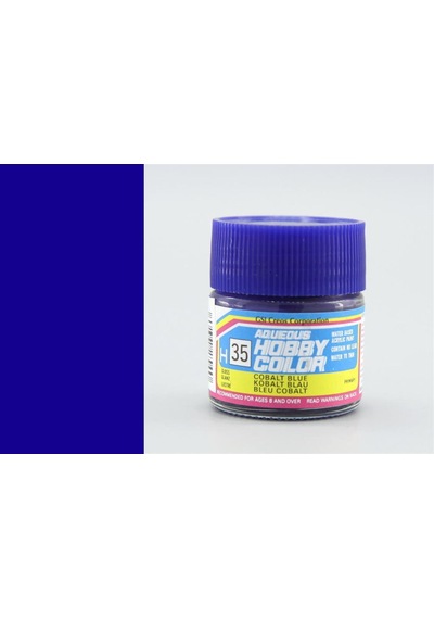 10 Ml. Cobalt Blue Aqueous Serisi Maket Boyası, Mr.hobby H035 Standart