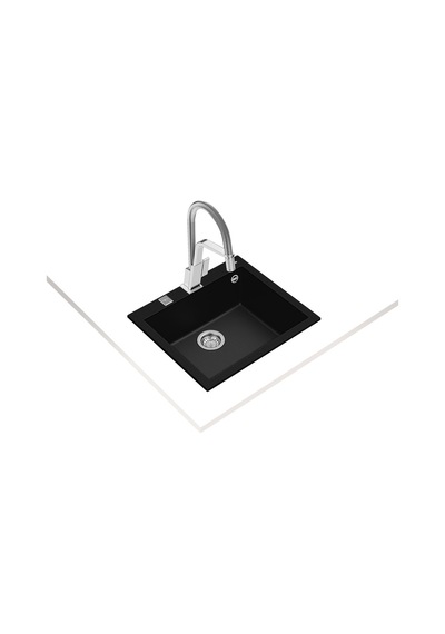Teka Forsquare 50.40 Tg Tek Hazneli Tegranite+ Eviye - Siyah - 115230005