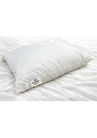 Clasy 1 Adet %100 Pamuk Yastık Dayanıklı Nefes Alabilir Yumuşak 700 Gram Beyaz