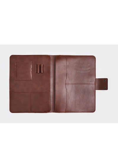 Necati Çanta Apple Uyumlu MacBook Air Pro 13-14 Inç Organizer Evrak & Laptop & Tablet Çantası - Taba Taba