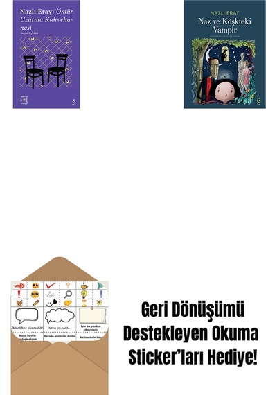 Everest Açıkhava 15 - Nazlı Eray: Ömür Uzatma Kahvehanesi Seçme Öyküler + Naz Ve Köşkteki Vampir + Okuma Sticker'ları