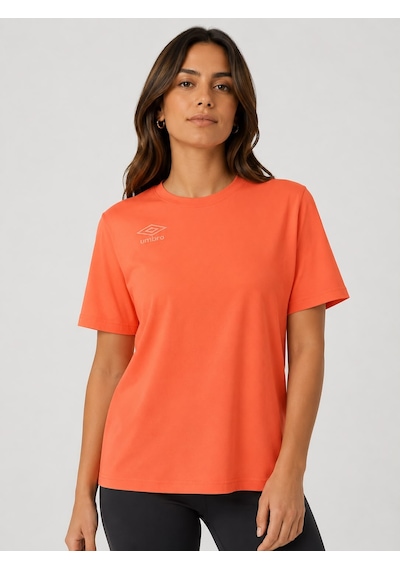 Umbro Season Turuncu Pamuklu Kadın Spor Tişört - Vf0510