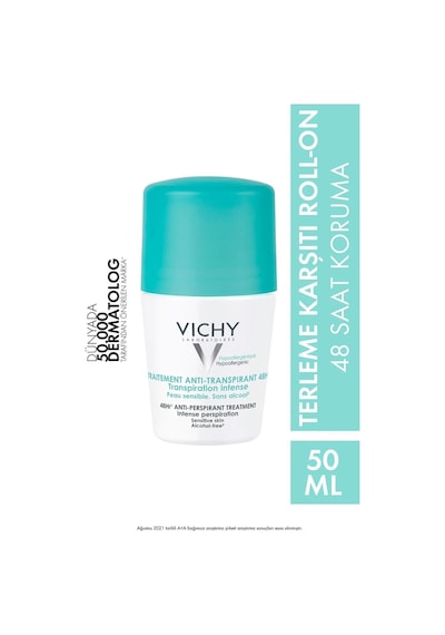 Vichy Perspirant Treatment Intense Perspiration Roll-On Deodorant 50 ML