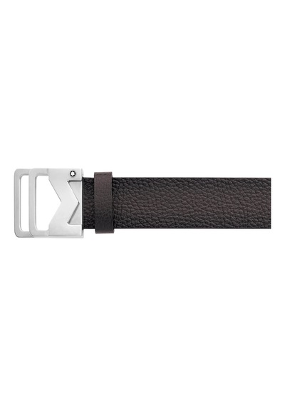Montblanc M Tokalı Sfumato Kahverengi 35 Mm Deri Kemer 131180