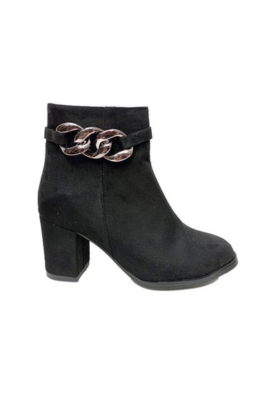 Emay 509 Süet Trend Fashion Kadın Bot Siyah