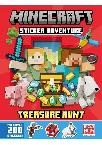 Minecraft Sticker Adventure: Treasure Hunt Ciltli Farshore