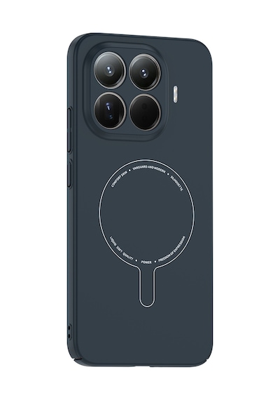 Adige Xiaomi 15t Pro Kılıf Elio Kablosuz Şarj Özellikli Kamera Korumalı Sert Pc Lacivert