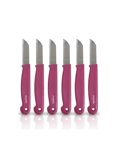 Bymyhand Pembe Meyve Bıçağı 6'lı Set Metal