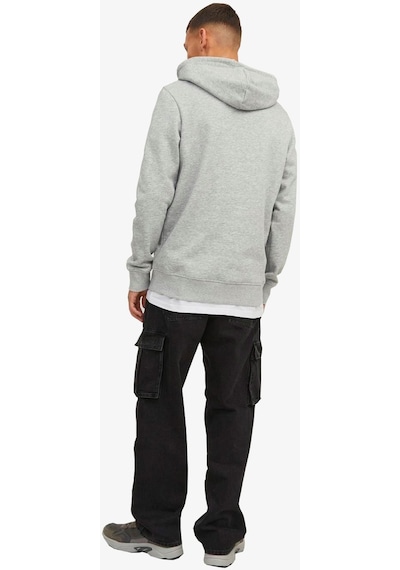 Jack & Jones Jcodust Sweat Hood Sn Erkek Sweatshirt 12240214-Gri