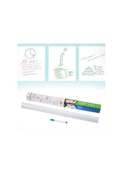 Silinebilir Kalemli Sticker Duvara Yapışabilen Yazı Tahtası 60x100 Cm