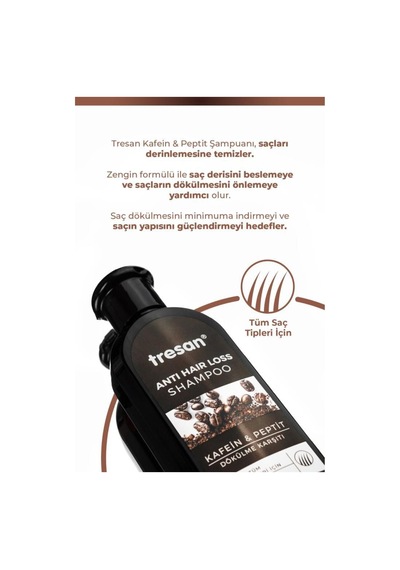 Kafein & Peptit Dökülme Karşıtı Bakım Şampuanı Enerji & Dolgunluk, Tüm Saç Tipleri 300 Ml Tüm Saç Tipleri
