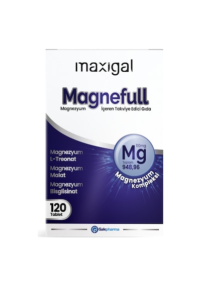 Maxigal Magnefull Magnezyum Vitamin 120 Tablet