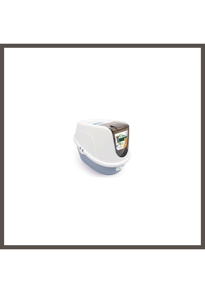 M-pets Eco Tima Kapalı Kedi Tuvaleti Large Okyanus Mavisi 60x45x42 Cm Nxrlvng
