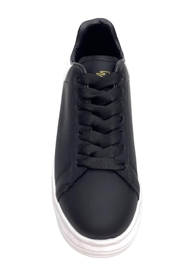 Unisex Yüksek Taban Günlük Spor Sneaker Ayakkabı Siyah-beyaz-siyah - Beyaz Siyah - Beyaz