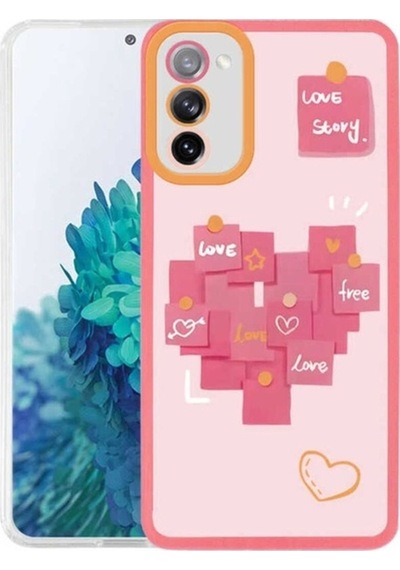 Galaxy S20 Fe Kılıf Zore M-fit Desenli Kapak Love Story No2