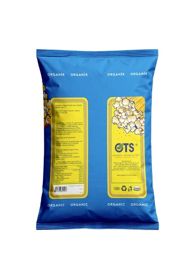 Ots Organik Tuzlu Patlamış Mısır 70 gr (Organik Sertifikalı, Pestisit Analizli)