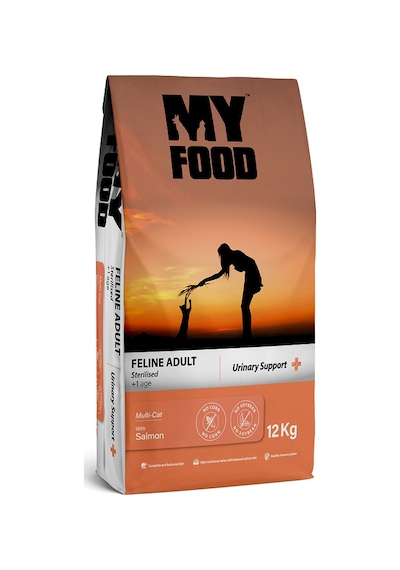 My Food Kısırlaştırılmış Somonlu Yetişkin Kedi Maması 12 KG