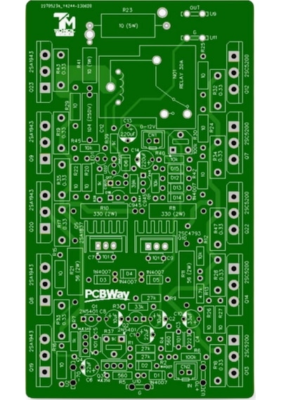 500 Watt Tek Kanal Mono Amfi Devresi - 2sc5200 - 2sa1943