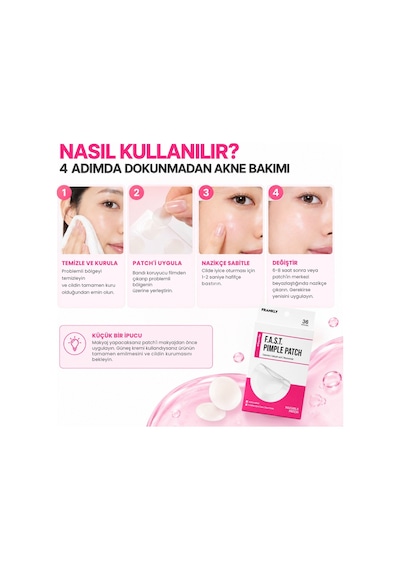 Pimple Patch Hidrokolloid Akne Ve Sivilce Bakım Bandı 36 Parça