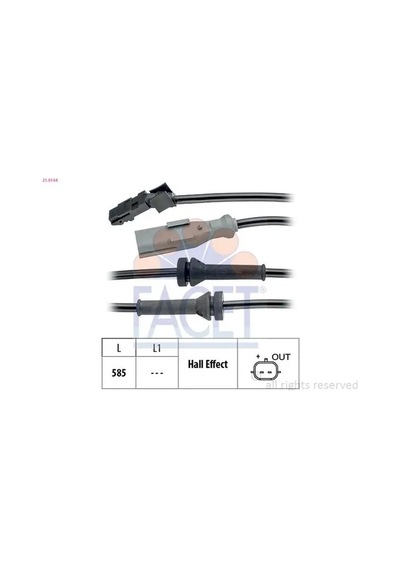 Facet 210144 Abs Sensoru Sol Arka 479000026r 4790100q0e 8200441403