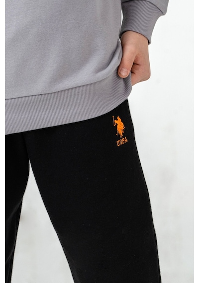 U.S. Polo Assn. Erkek Çocuk Baskılı Gri Uzun Kol Eşofman Takımı Us2606-c-v2 Us2606-c-v2