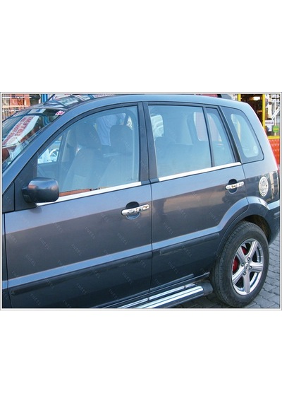 Ford Fusion Krom Cam Çıtası 4 Prç. 2002 ve Üzeri Paslanmaz  Çelik