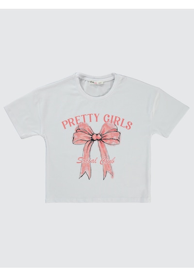 Civil Girls Kız Çocuk 2'li Tişört 6-9 Yaş Lila