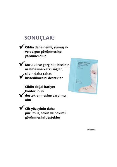 Sudee Ceramide Hydrating Soothing Mask 30 Ml Nemlendirici Ve Rahatlatıcı Kumaş Maskesi