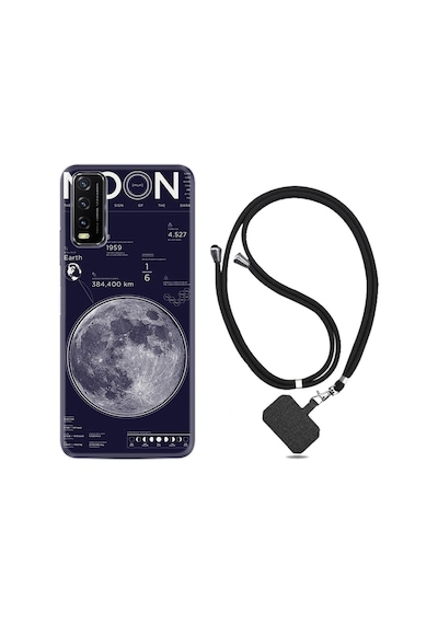 Vivo Y20 Kılıf Boyun Askılı Moon Info 1424