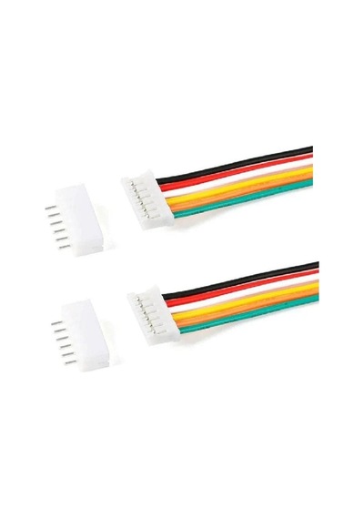 50 Adet 2mm 6 Pin Çift Taraflı Jst Ph Konnektör 30cm Kablolu