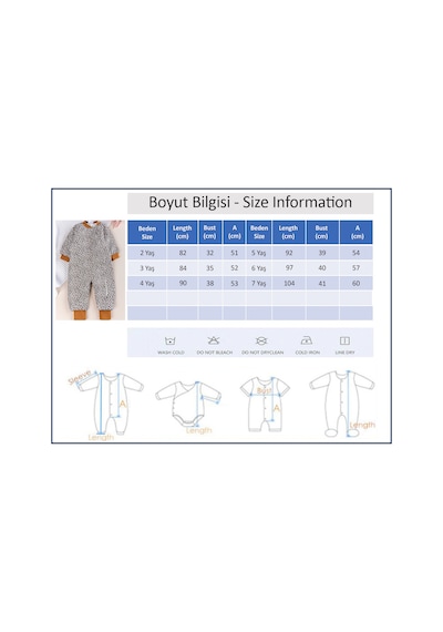 Babymod Elyaf Dolgulu 2.5 Togleopar Desenli Çocuk Uyku Tulumu 001