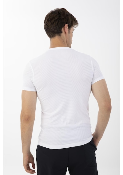 Maraton Active Slimfit Erkek Bisiklet Yaka Kısa Kol Koşu Beyaz T-Shirt 821072-Beyaz