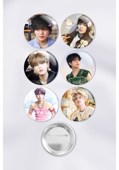 Seungmin Stray Kids Kpop Çanta Süsü Rozet İğneli Buton Rozet Seti 6 Adet Altılı