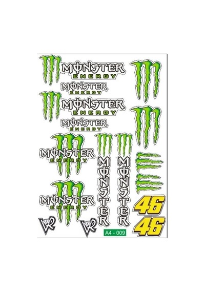 A4 Sticker 009 Tek Paket Çoklu Sticker Çok Renkli