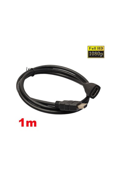 1 metre hdmi dişi erkek uzatma kablo